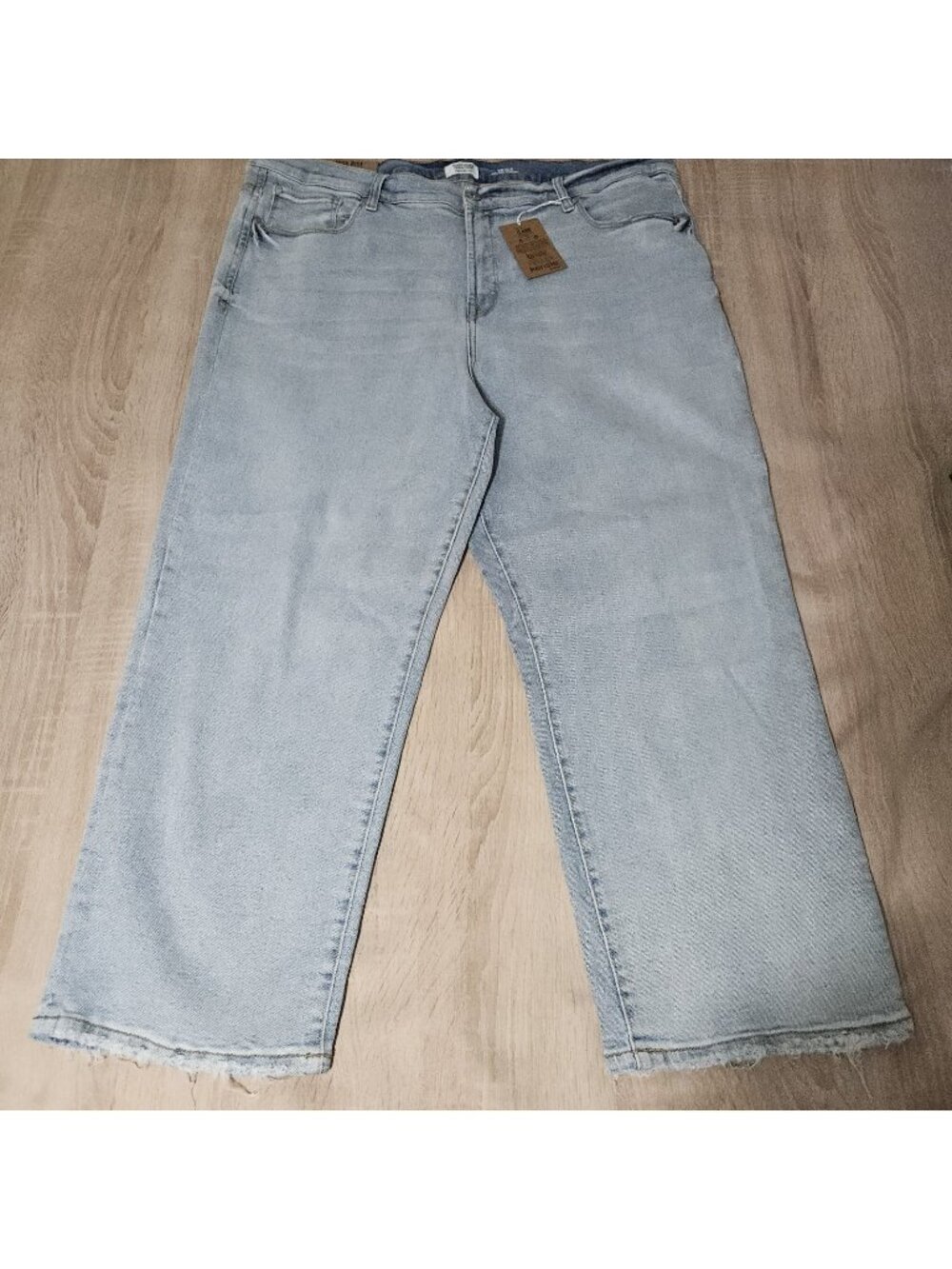 Kensie Jeans Plus Size 24 W The Ella High Rise Straight Pace Light Blue New